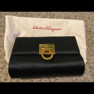 Black Salvatore Ferragamo Clutch/Crossbody Bag